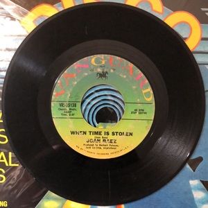 Joan Baez When Time Is Stolen Vinyl 45 Record '71